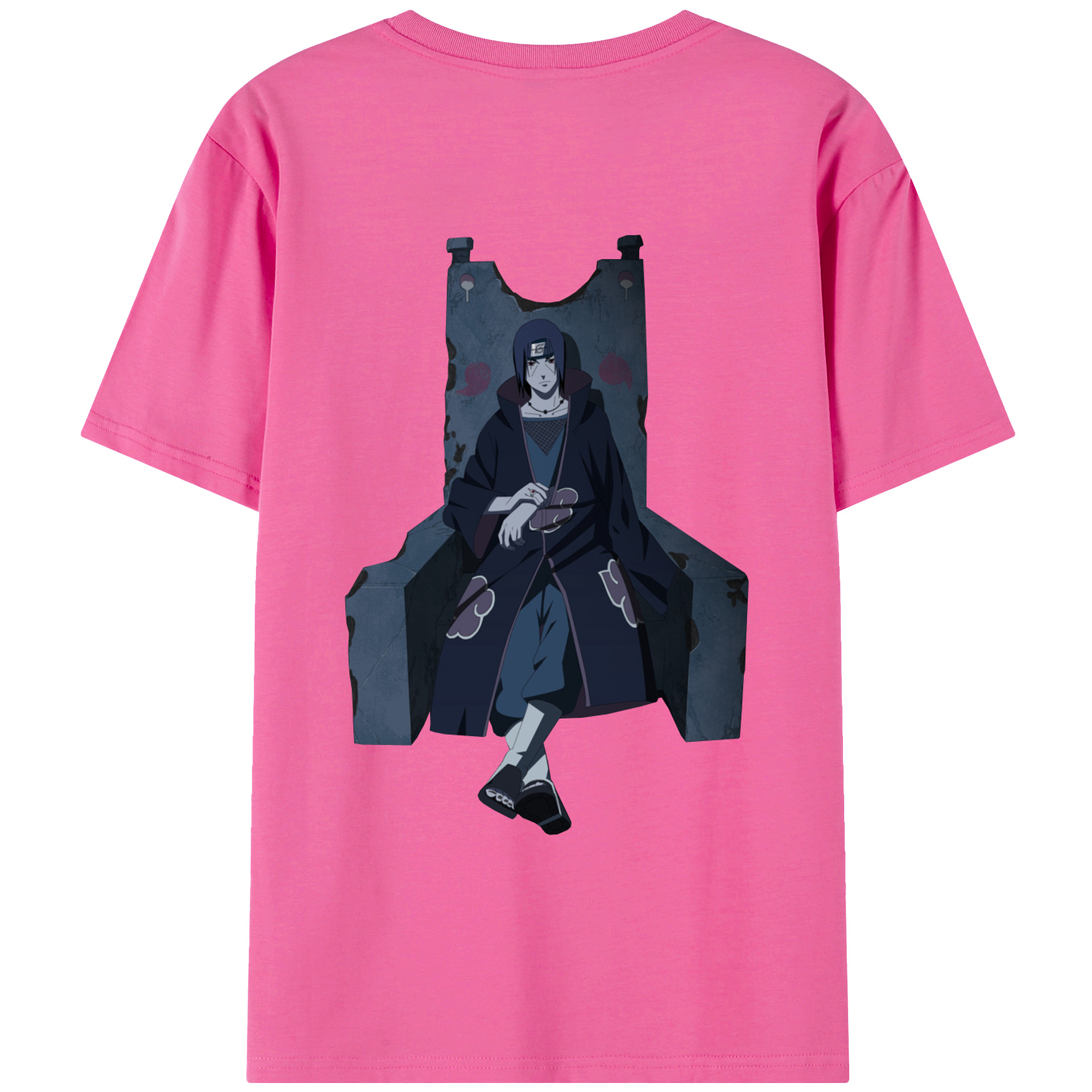 （画像用） NARUTO -ナルト- うちは イタチ Uchiha Itachi レディース半袖Tシャツ(バックプリント)